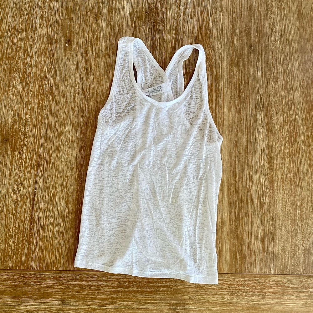 Ivivva by Lululemon Girls’ White Tie-Back Tank Top
